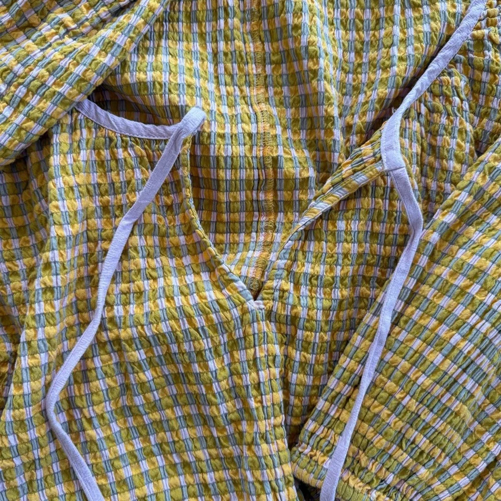 Free People Clara Plaid Top - NWT!